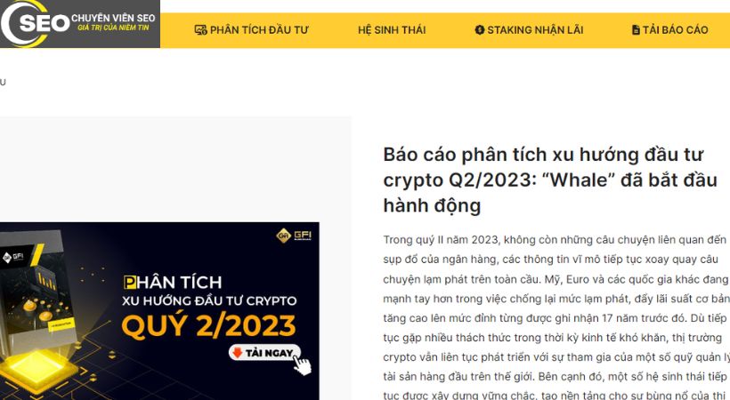 Content dạng phân tích xu hướng